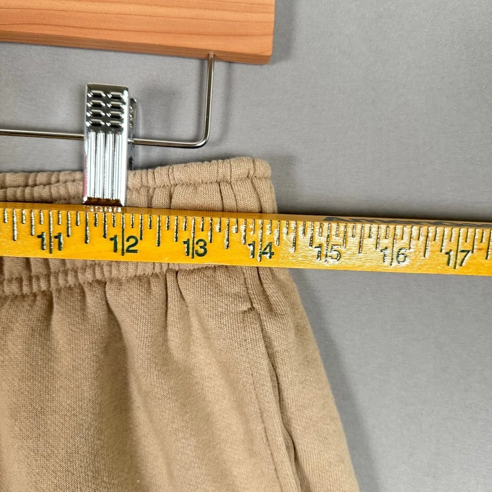 Alo Yoga Accolade Straight Leg Sweatpants Tan Beige Fleece Lounge Pants Small